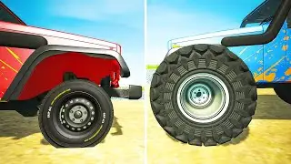 Off-Road Suspension Test: BIG Wheels vs SMALL - Beamng drive | SpeedRolls
