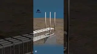 3D model of the rebar frame #construction #rebar #civilengineering #shorts