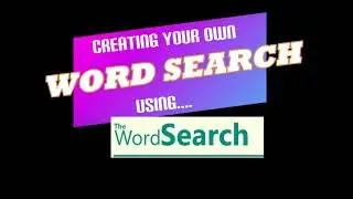 #Tutorial l Creating FREE Word Search