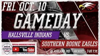 FB: Southern Boone County Eagles vs. Hallsville Indians: 10/10/25: Broadcast #0883