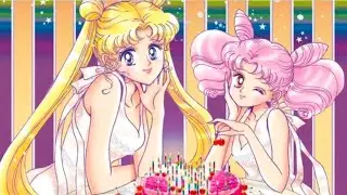 💛💝🌜Sailor Moon and Chibiusa share a birthday bond🩷💖😻