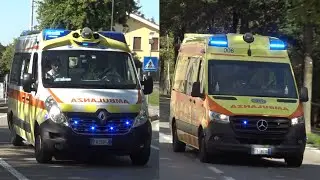 Ambulanza SUEM 118 Treviso + Ambulanza Castelmonte Onlus in emergenza