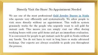 Do You Need an Appointment to Sell Gold in Noida? Know How It Works | #goldbuyer #silverbuyer