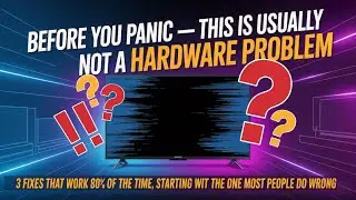 Fix Samsung TV Black Screen Flicker in 5 Minutes (No Technician!)
