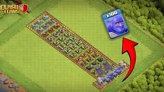 Every Level Of X-Bow VS 100 Level 1 Troops | All X-Bow Base Formation | WarVortexX | Clash Of Clans