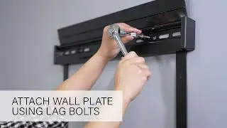 SANUS super slim full motion tv wall mount -  install