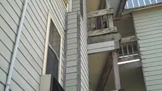 St Augustine Florida Buidling Inspector finds rot and damage on balcony