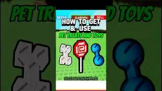 How To Get And Use Treats And Toys In Grow A Garden #growagarden #shorts #fyp #roblox #viralvideo