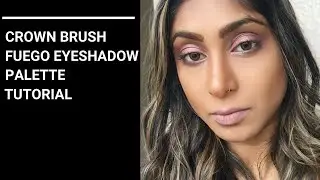 CROWN BRUSH FUEGO EYESHADOW PALETTE TUTORIAL