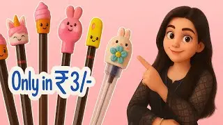 I made cute DIY pencil topper with clay | m-seal | how to make diy pencil topper