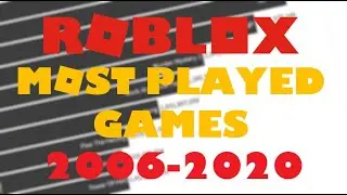 Most Played Roblox Games 2006-2020 July