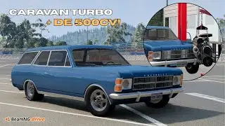 MONTEI UMA CARAVAN TURBO COM MAIS DE 500CV! BeamNG.Drive