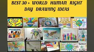 WORLD HUMAN RIGHT DAY DRAWING IDEAS/ HUMAN RIGHT DAY POSTER/ EASY  HUMAN RIGHT DAY DRAWING / 