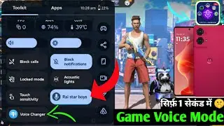 How to Motorola g85 FF Voice Mode || In Android Moto Main Free Fire Game Voice Change || 