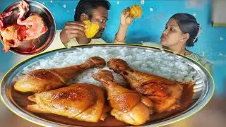 Full Desi Jira Chicken Curry! 🍗🌶️ Village Style Cooking और Bhar Pet Khana Eating Show!
