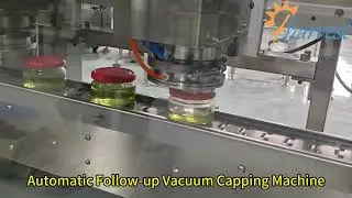 High-Speed Automatic Following Two-Head Vacuum Capper: Ideal for Glass Jars in Food Industries