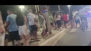 Chegando na praia dos Ingleses em Floripa, a praia ta no final
