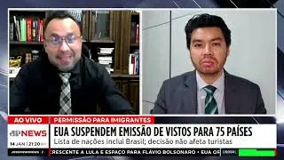 🇺🇸 Qual o REAL MOTIVO dos EUA Suspenderem os VISTOS para BRASILEIROS? | Entrevista JP NEWS