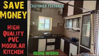 Pvc Modular Kitchen / High Quality Pvc Profile  / Customer Feedback / Low Cost / Redme Interio