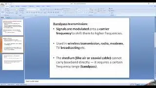 Base band vs bandpass transmission--general examples scenarios