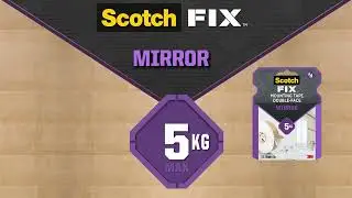 Scotch Fix Mirror Mounting Tape | Double Face, Indoor Use, Humid Areas| Bathrooms & Kitchens