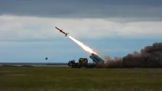 Watch a salvo launch of new Ukrainian R-360 cruise missiles