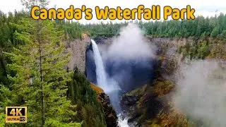 🇨🇦 Clearwater BC, Canada. Iconic Waterfalls. Canada&rsquo;s Waterfall Park. Relaxing Walk. October 15 2023