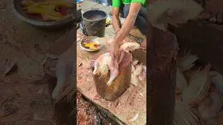 How to Cut Boiler Murgi Skin Remove 😱😱 #shorts