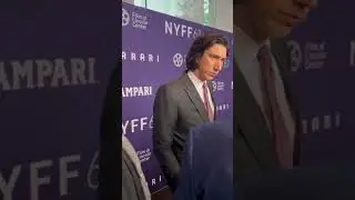Adam Driver talks to press ahead of the #Ferrari screening at #NYFF61