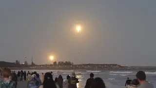CAMERA #2: SpaceX Falcon Heavy USSF 67 Twilight Launch W Double Landing! (4K/UHD)