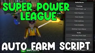 Super Power League Script Auto Farm Auto Quest & Max Stats - Roblox 2025