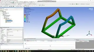 Ansys - Static Structural  of  sq frame - Coimbatore