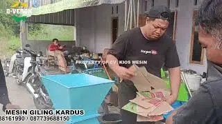 MESIN GILING KARDUS   HASIL GILINGAN CEPAT KELUAR DAN HALUS