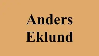 Anders Eklund