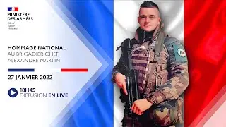 Hommage de la Nation au brigadier-chef Alexandre Martin