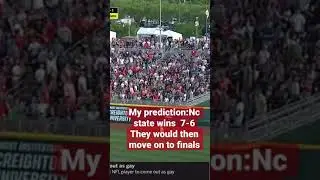 Nc state vs Vanderbilt CWS prediction!