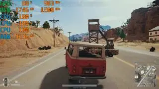 PUBG 1.0 AMD A6-9500 4.2Ghz R5 iGPU Gameplay Benchmark Test