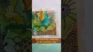 1st small painting in 2025 #abstractart #ArtbyTihyowe #doodleart