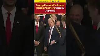 Florida Panthers Gift Trump Stanley Cup Ring &mdash; See His Reaction! #trump #shorts