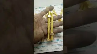 Brass Hex Nut Bolt 3/8x5