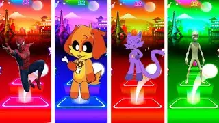 Spider-man🆚Dog characters 🆚Cat NAP 🆚Green CGI alien /WHO is best?