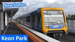 Поезда на новой станции Keon Park — Metro Trains Melbourne