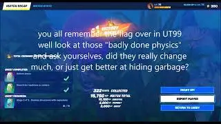 for YOUR comparison:  #fortnite foliage #physics vs ut99 flag #animation - #anime #wow #time !!!