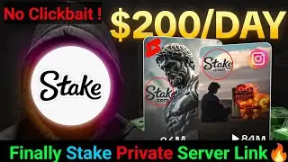 Finally Stak... Private Server Joining Video Out 🤑||How To Join Stake Private Server 🔥