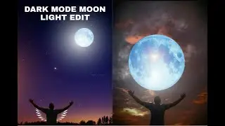 Moonlight | Picsart moonlight photo editing | Moon Background in Picsart |Dark shadow Moonlight edit