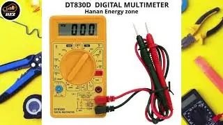 DT830D Digital Multimeter Full Guide | Voltage, Current & Resistance Testing | Hanan Energy Zone