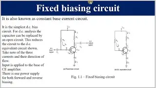 Bipolar Junction Transistor Biasing Techniques