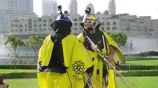 Burj Khalifa Pinnacle BASE Jump   4K