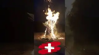 Feu du 1er ao&ucirc;t &agrave; Bi&egrave;re VD