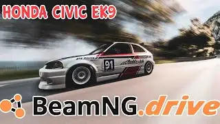 Cruising with SlapTrain on BeamNG | Honda Civic ek9 Mod